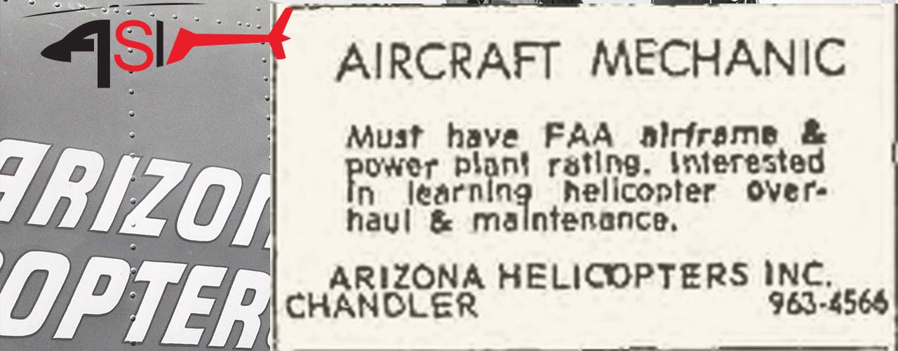 1967 Arizona Helicopters Job Advert